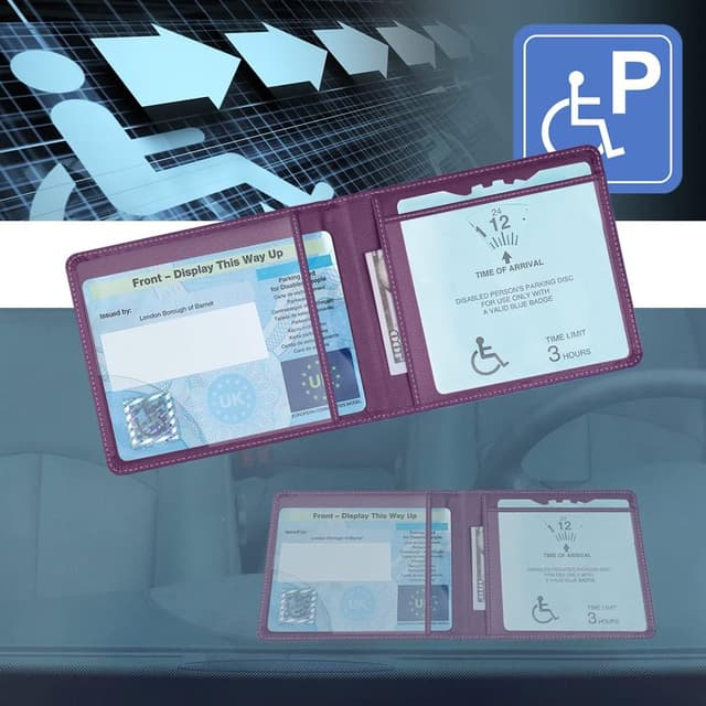 Thumbnail 5 de OFFCUP Disabled Badge and Timer Holder PU leather holder for blue badge 🪪