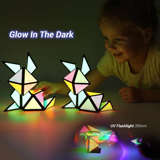 Thumbnail 6 de TOSY Magnet Pyramid Glow 12-piece magnetic cube puzzle 🧩