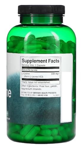 Thumbnail 1 de Swanson L-LYSINE 500 mg — L-Lisina para sistema inmunológico