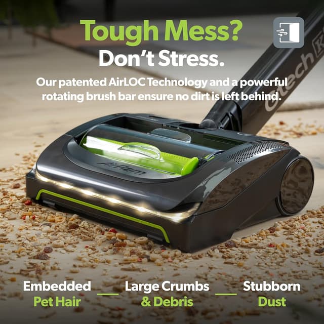 Thumbnail 6 de Gtech AirRAM MK2 K9 lightweight cordless vacuum with AirLoc pickup and 22V lithium-ion battery