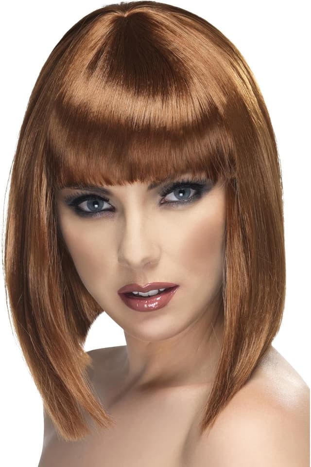 Thumbnail 5 de Smiffys Peluca glamurosa blanca corta con flequillo ðŸŽ