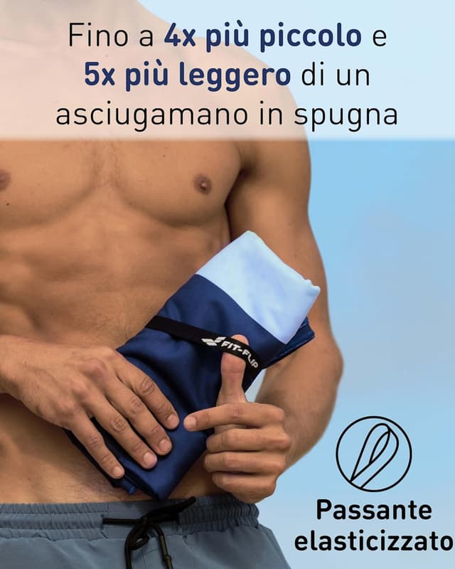 Detalle de Telo mare microfibra Clean Stripes 200x90 cm