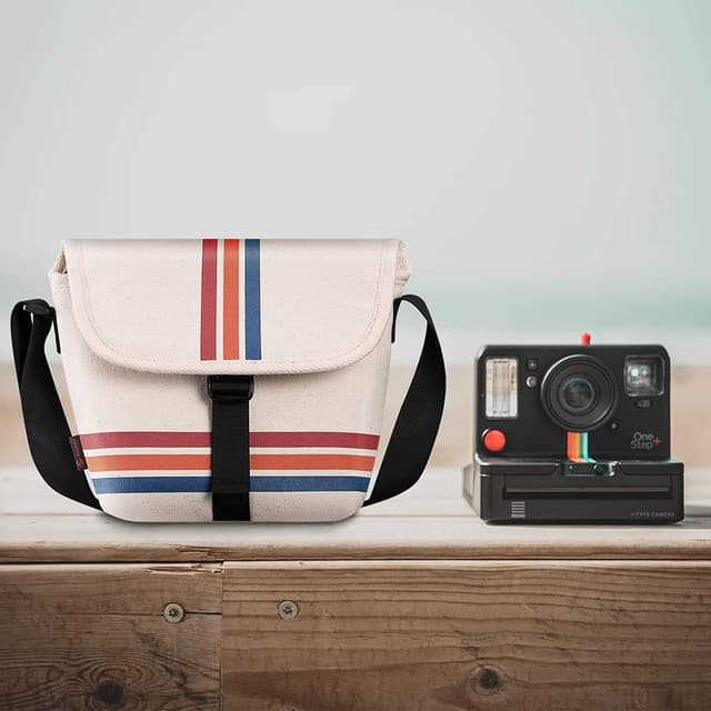 Detalle de FINTIE Schutzhülle für Polaroid Now/Now+ (Gen 2 I‑Type) – Segeltuch-Tasche mit verstellbarem Riemen
