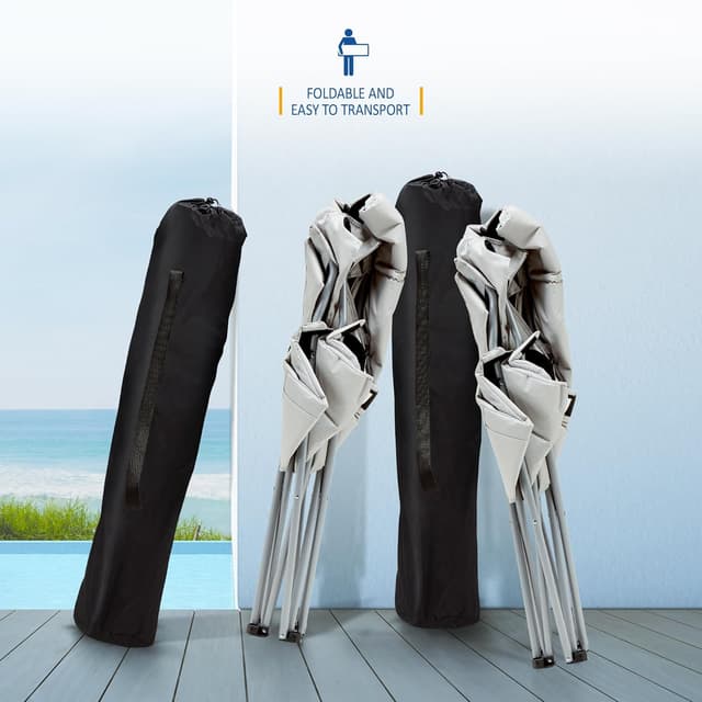 Detalle 2 de SUNMER Padded Camping Chairs set of 2 120kg