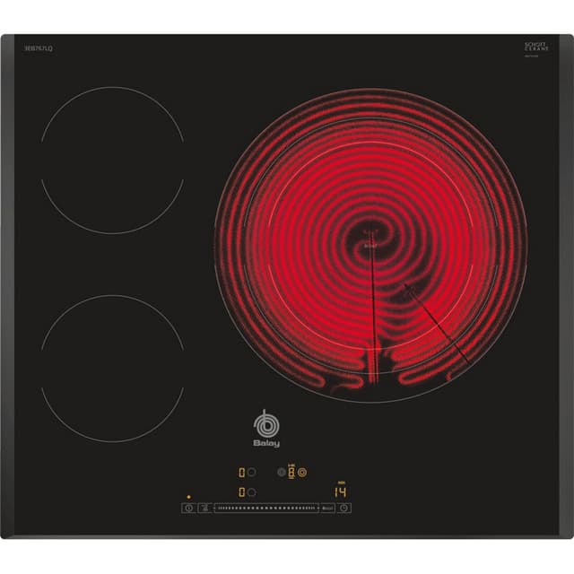 Detalle de Balay 3EB767LQ Placa vitrocerámica 3 zonas negra