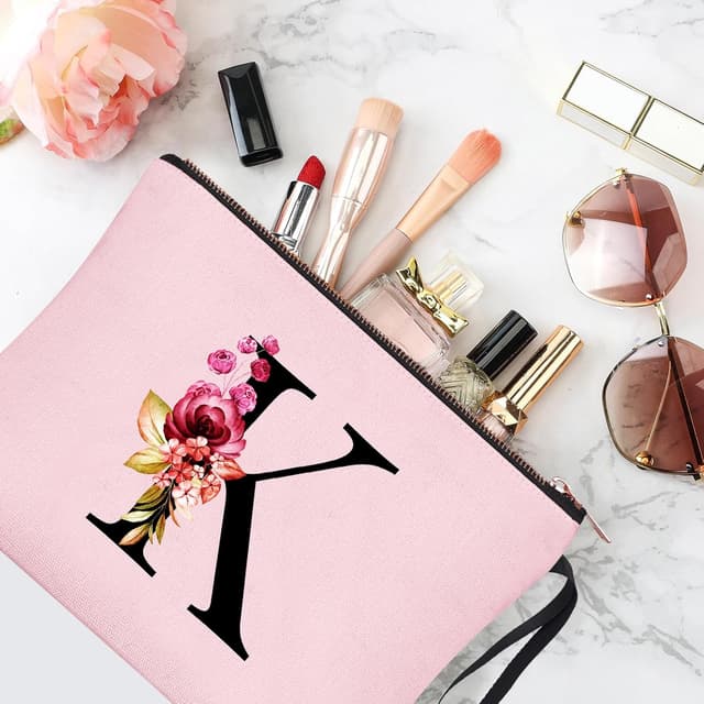 Detalle 1 de Personalised makeup bag K, pink