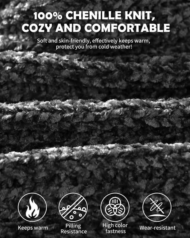 Thumbnail 4 de Winuesa 4-Piece Beanie Set 70in 🧣