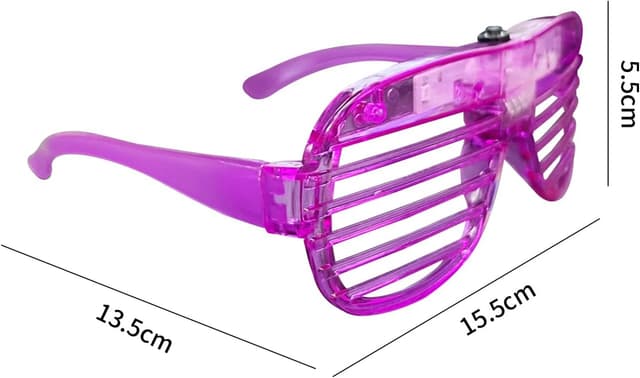 Detalle de SZHFU 36-piece neon shutter glasses party set (6 colours, 3 light modes)