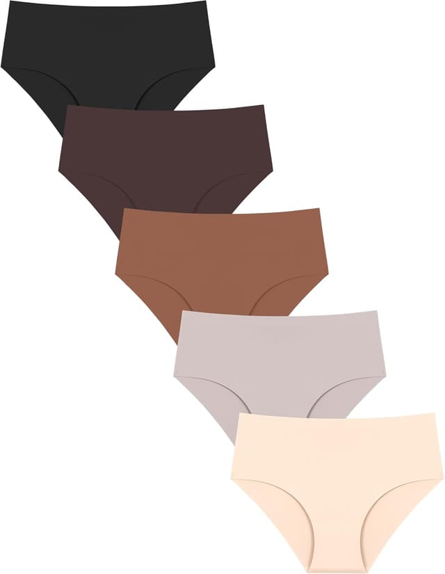 Thumbnail 6 de UNDER THE SEA Women's Mid-Rise Seamless Briefs, 5-Pack