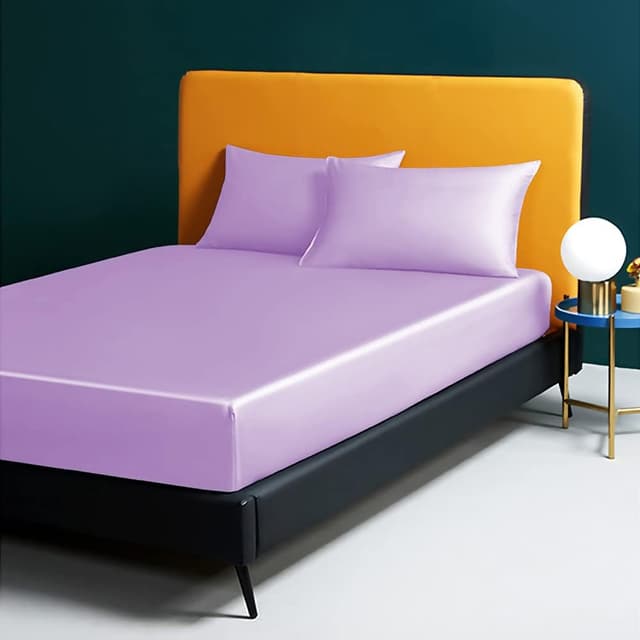 Thumbnail 6 de OLESILK Seide-Kissenbezug (16 Momme) 40x40 cm, Helllila, mit Reißverschluss – 2er-Set