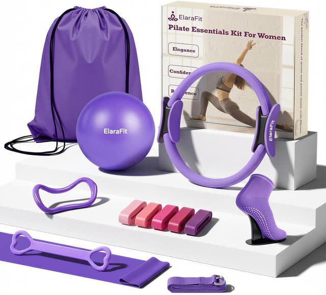Imagen de ElaraFit Pilates Ring and Ball Set with 5 Bands ⚙ en OfertitasTOP