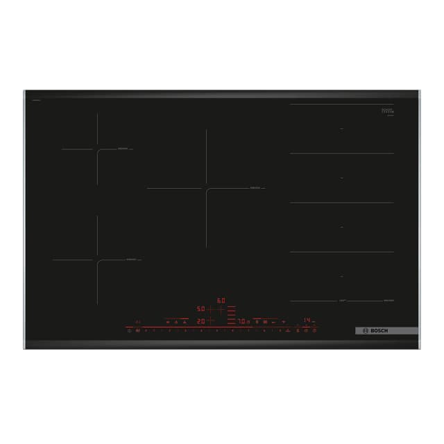 Detalle de Bosch PXV875DV1E placa inducción FlexInducción