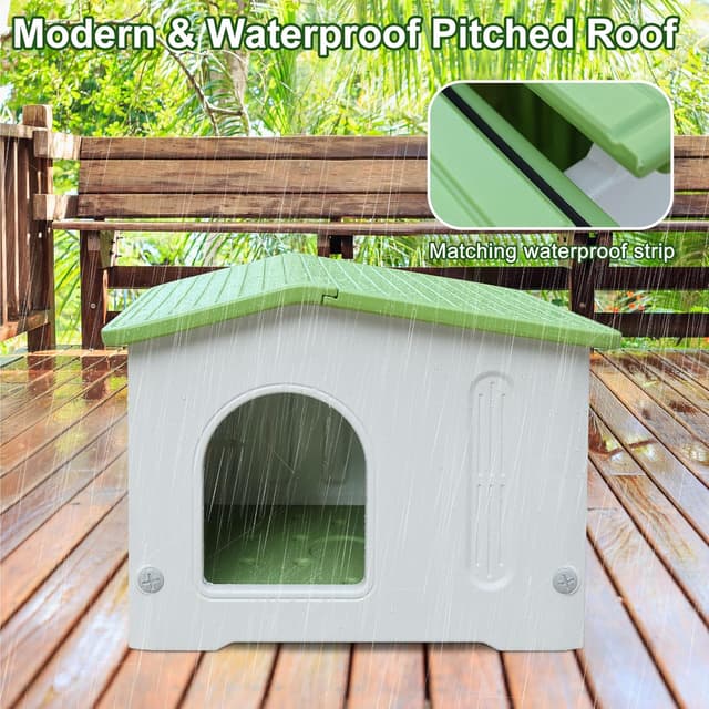 Thumbnail 2 de Plastic Cat House Outdoor Stackable Shelter