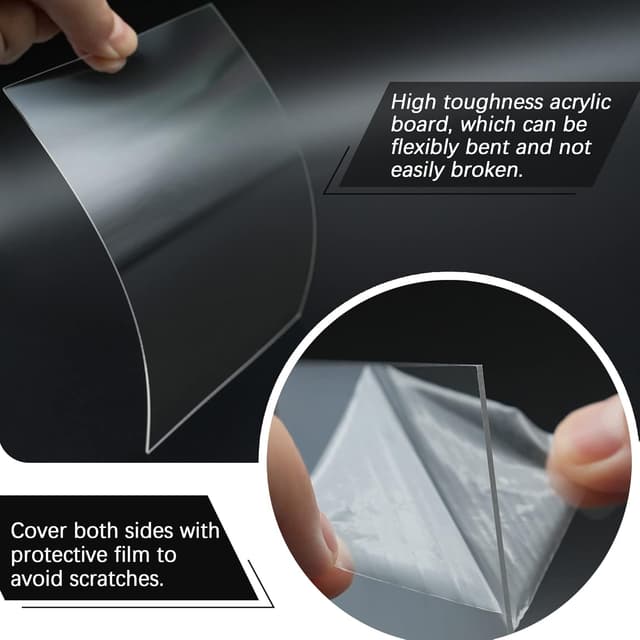 Detalle de Taiyeestar acrylic sheets 10 pack, 1mm