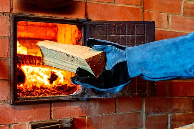 Detalle de RAPICCA Fireplace Gloves 16 inch heat