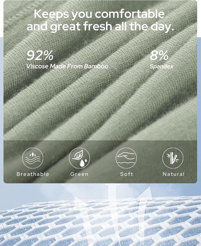 Detalle de BAMBOO COOL Women’s Underwear – Moisture-Wicking Briefs 5-Pack 🩲