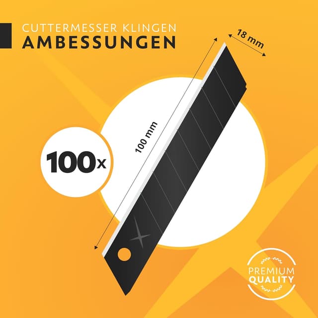 Thumbnail 5 de FixedNow Cuttermesser Klingen 18 mm 100er Pack