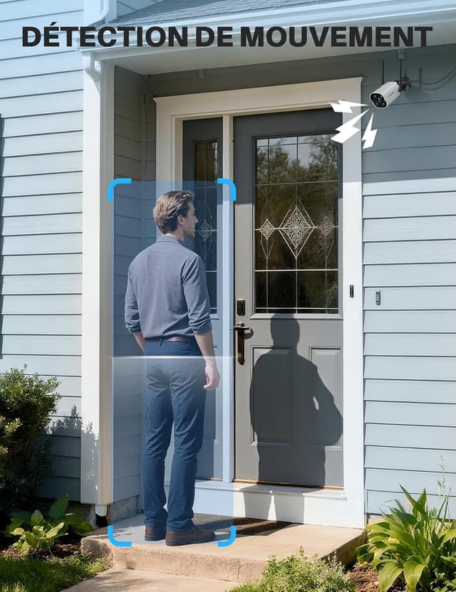 Thumbnail 3 de WOLFANG 2K caméra surveillance WiFi extérieure