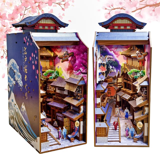 Detalle de Book Nook Japan Sakura Straße – 293 Teile