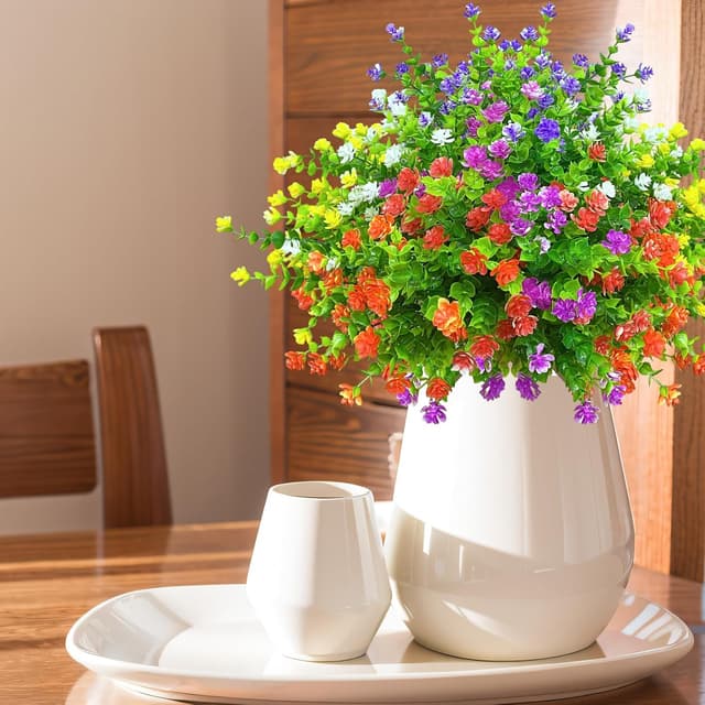 Thumbnail 5 de Kinisty 12 Bundles Faux Outdoor Flowers 35 cm