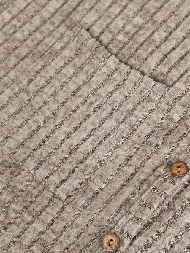 Thumbnail 6 de MYCOLORBLUE Damen-Strickjacke „Alte Zeiten“ – gerippter Cardigan mit Knopfleiste und Taschen