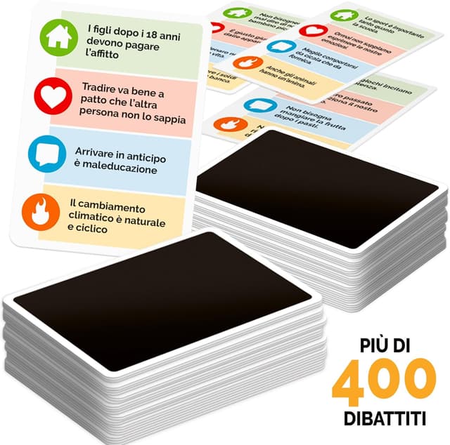 Detalle 2 de Ludic “Dibattito Party” Vince chi convince! Il party game del Debate IT59742 (per 3–10 giocatori), Made in Italy