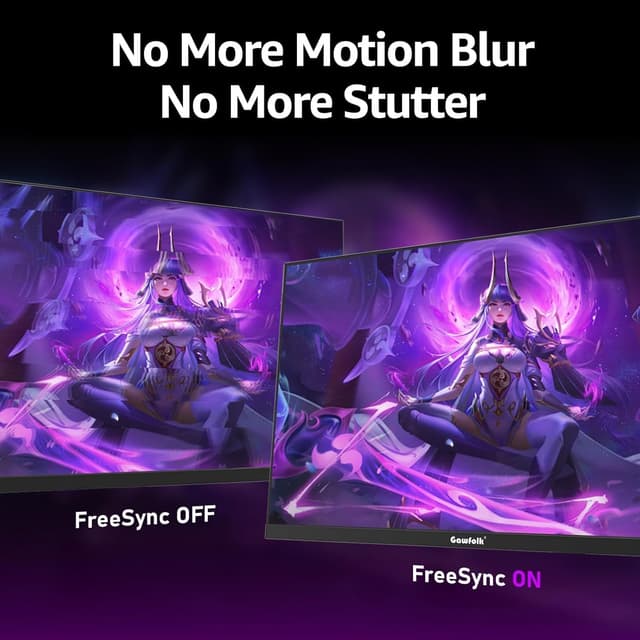 Detalle de 27-Zoll QHD Gaming-Monitor (IPS) von Gawfolk mit 120 Hz, FreeSync und VESA 75×75