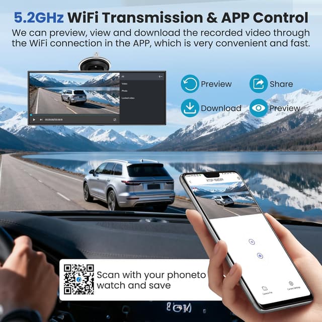 Detalle 1 de 11.5-inch Wireless CarPlay & Android Auto Car Tablet Pro Max with 4K Front and 1080P Rear Camera, Mirror Link, AUX/FM/Bluetooth, 64GB SD