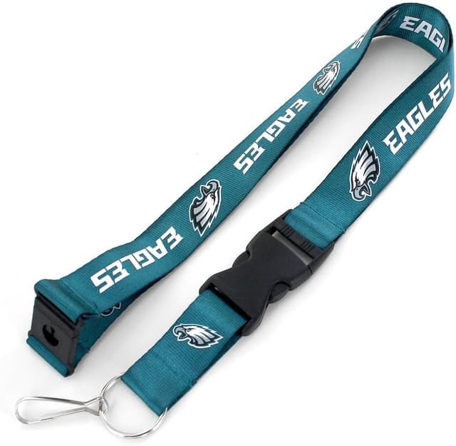 Detalle 1 de Aminco NFL Unisex Sporty Lanyard (22-inch) with Breakaway Tab & Quick-Release Buckle