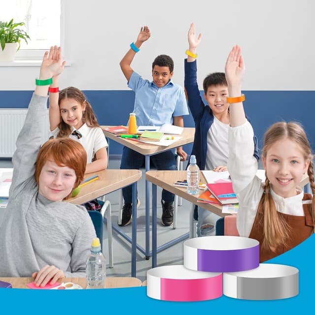 Thumbnail 4 de WIURGOHA 800 Colored Event Wristbands