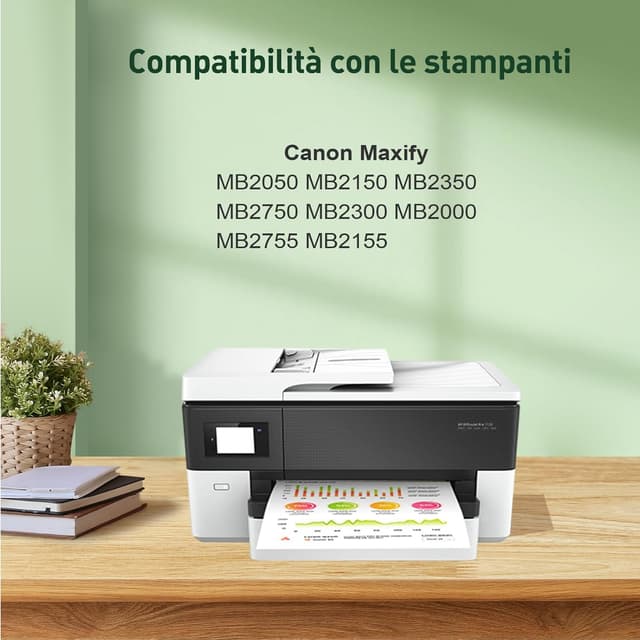 Detalle de KINGJET 1500XL multipack compatibile Canon PGI-1500XL per Maxify MB (2 Nero, 2 Colori)