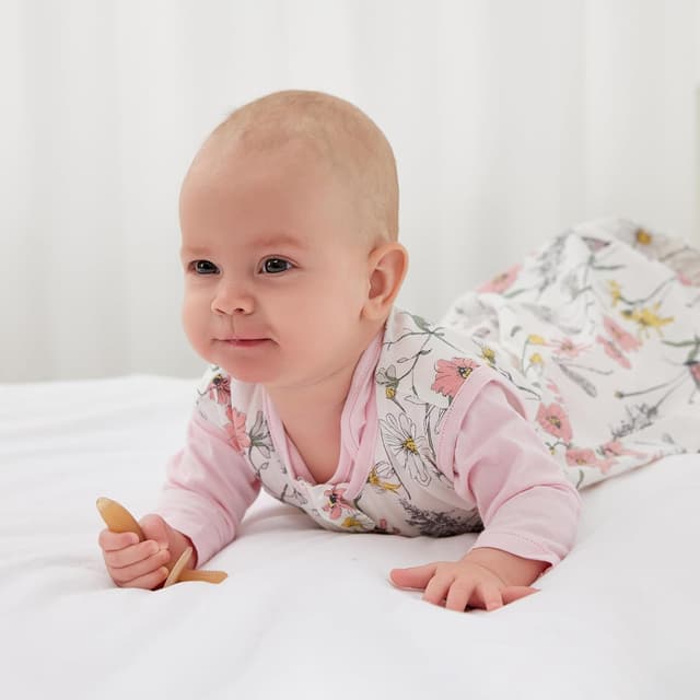 Detalle de Duomiaomiao Baby Sleeping Bag 2 Pack 0.5 Tog Cotton Summer Sleep Sack (6–18 Months) – Flower & Pink