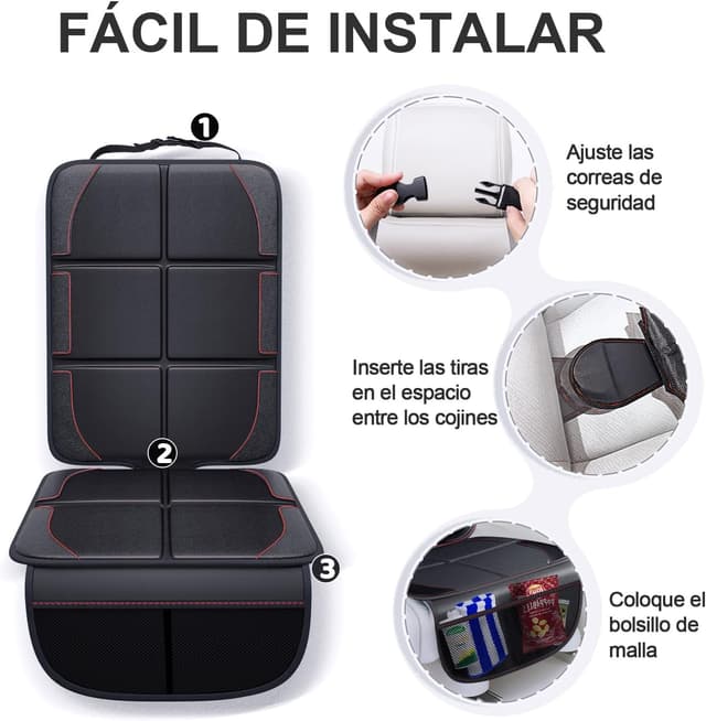Detalle de Gimars XL Protector asiento coche 48×56 cm