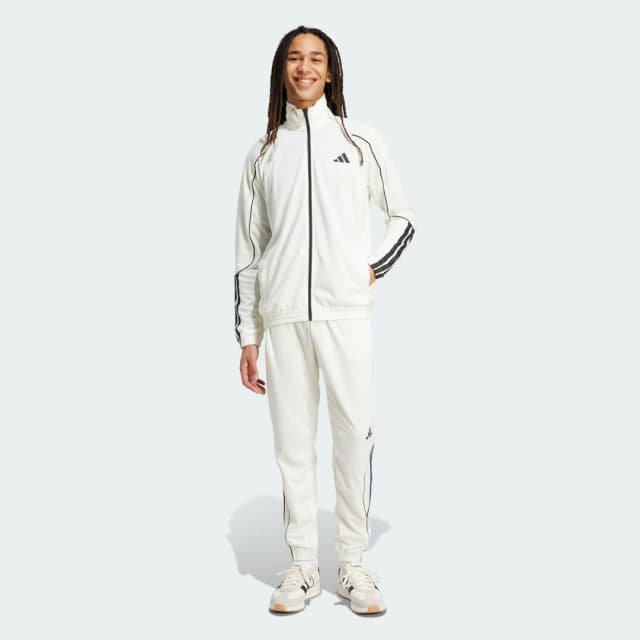 Detalle de adidas CHÁNDAL STADIUM 3-STRIPES blanco