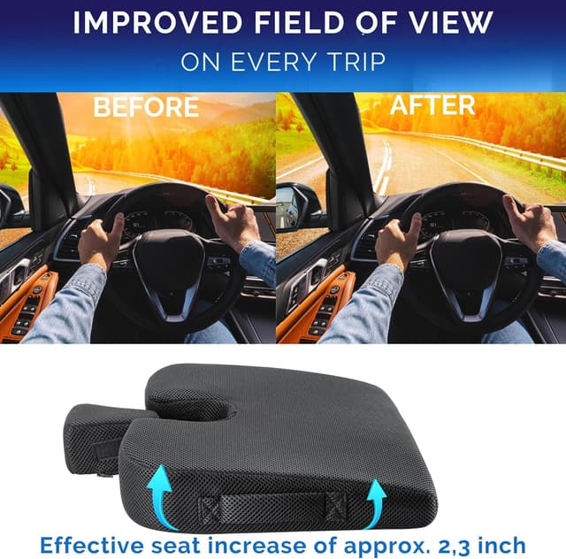 Thumbnail 2 de Healthfix Car Seat Wedge Cushion for Driving Comfort