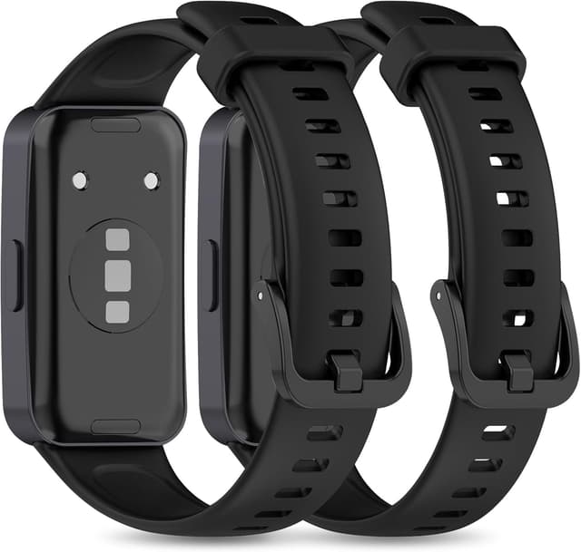 Detalle de Xisair 2-Pack Silicone Replacement Bands for Huawei Band 8/9/10 (Sport Strap)