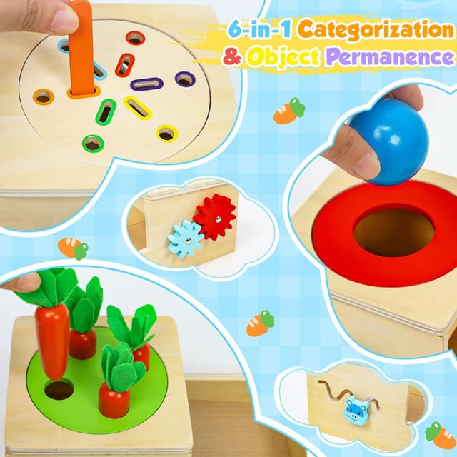 Thumbnail 2 de LZDMY Montessori 6-in-1 Activity Cube