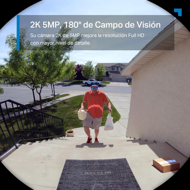Detalle 2 de Tapo D235 Timbre inteligente 2K 5MP con visión nocturna a color