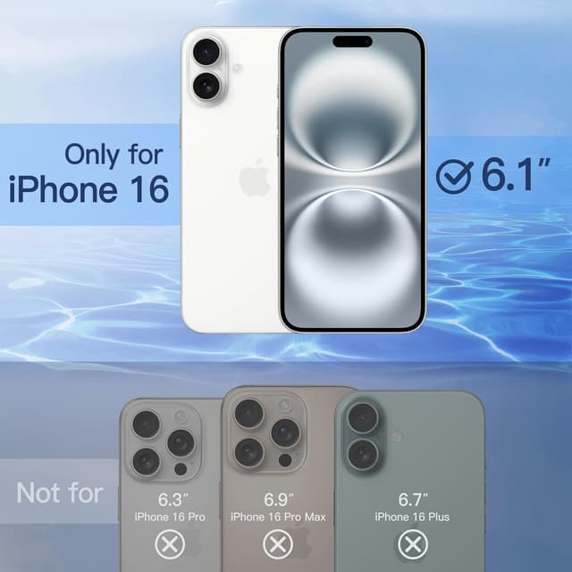 Detalle 2 de JETech Protector Privacidad iPhone 16 6,1