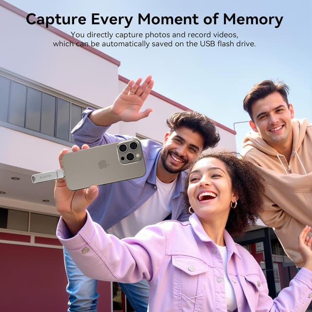 Detalle de LESOGE MFi 512GB USB C Lightning stick