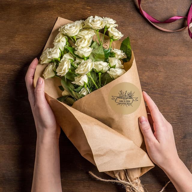 Thumbnail 6 de MUNBYN 50x50mm Kraft Circle Thermal Labels 750