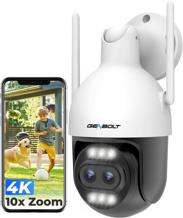 Detalle de GENBOLT 4K Wi-Fi esterno con PoE 10X