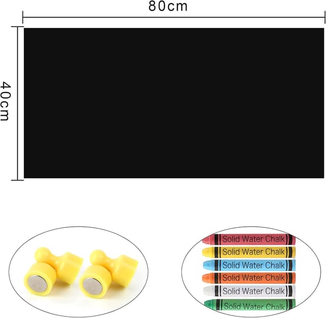 Detalle 2 de Ukaeno Magnetische Tafelfolie Selbstklebend 40 x 80 cm