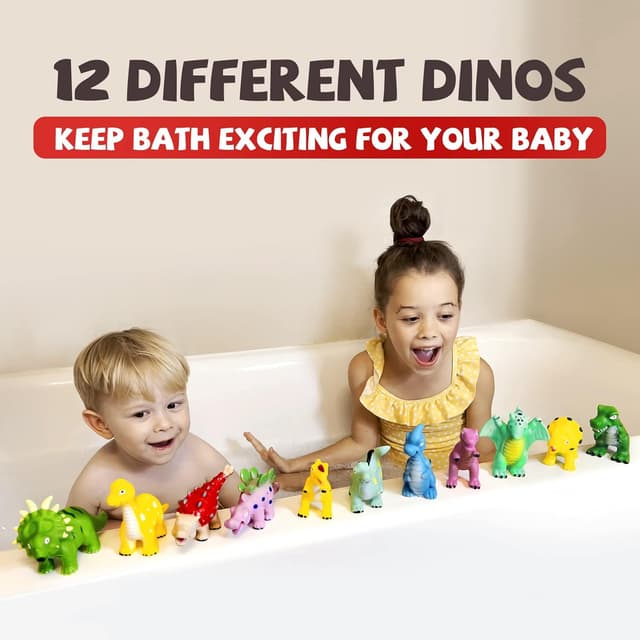 Thumbnail 4 de Hely Cancy Dinosaur Bath Toys 12 pcs