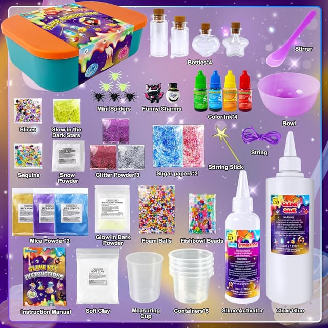 Thumbnail 1 de Galaxy Wizard Slime Making Kit 44 piezas