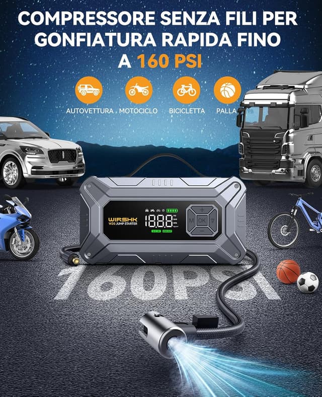 Thumbnail 2 de WIRSHK Booster Avviamento 27000mAh