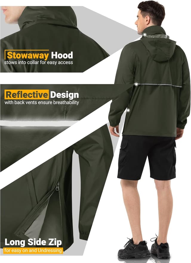 Detalle 2 de Outdoor Ventures Rain Jacket Waterproof