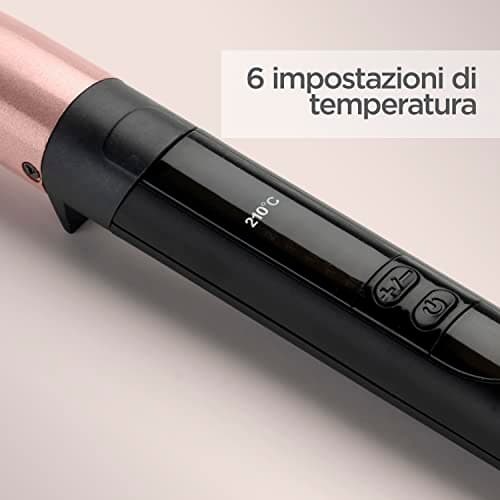 Detalle 2 de BaByliss Rizador Cónico Rose Quartz 🌸 13-25mm, 6 temperaturas