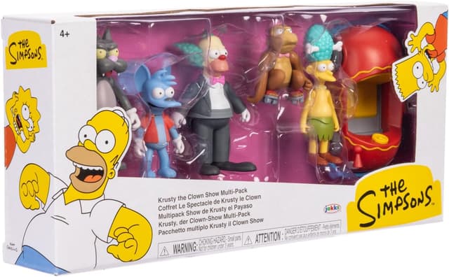 Thumbnail 3 de The Simpsons Krusty Cast Action Figures Multi-Pack (6,35 cm) von JAKKS Pacific – Krusty, Mojo, Itchy, Scratchy, Sideshow Mel & Clown Car