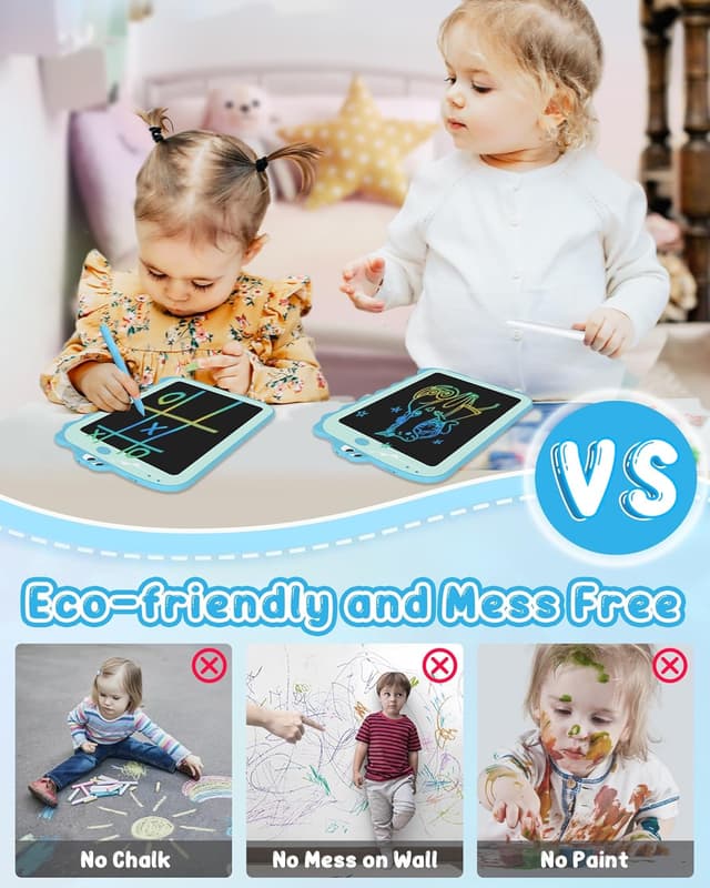 Detalle 2 de Tablette dessin enfant dinosaure « ardoise magique » effaçable 8,5 pouces